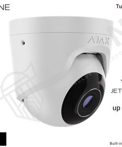 Ajax Telecamera TurretCam 64925 IP 5 Megapixel IP65 con microfono 4 mm con slot per micro SD fino a 256GB, IR fino a 35 mt