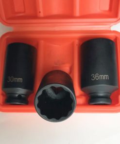 SET BUSSOLE 3 PZ 3/4″ POLIGONALI RINFORZATE CEMENTATE AVVITATORE 30 32 36 MM 429