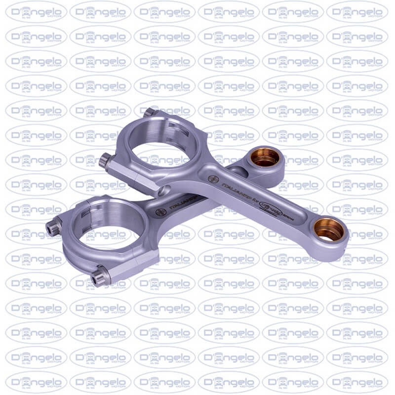 Coppia bielle in acciaio l. 124 sp. 20 per fiat 500 f-l-r e 126 d’epoca