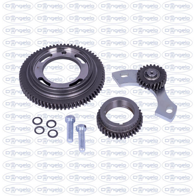 Kit distribuzione ad ingranaggi con tenditore per fiat 500 flr e 126