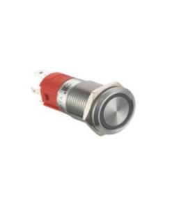 PULSANTE LED ROSSO 12V 20AMP D.22MM COMPLETO DI CONNETTORE CABLATO – Confezione da 2 PZ